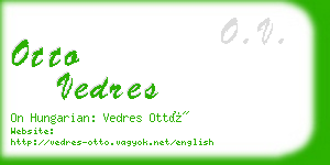 otto vedres business card